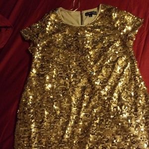 Ladies Gold sequins dress
